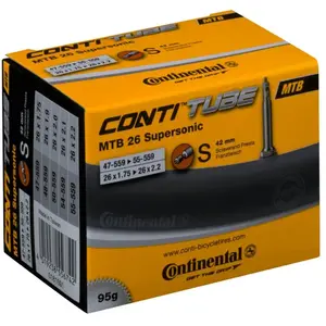 Comparateur de prix : Continental tubes Supersonic 26 pouces (47 / 55-559) FV 32 mm