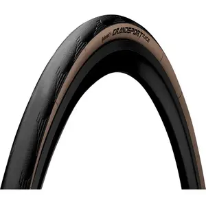 Pneu route 700x28 Continental Grand Sport Race noir flanc marron TS pas cher