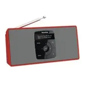 TechniSat Radio de poche DIGITRADIO 2 S (VHF, DAB+ DAB, Bluetooth), Radio, Argent, Rouge pas cher