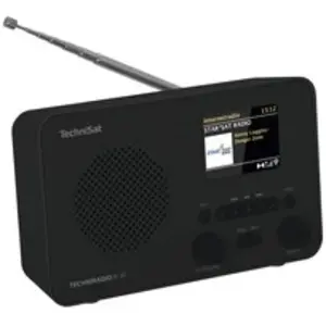 TechniSat TECHNIRADIO 6 IR Radio Internet de poche Internet, DAB+, FM Bluetooth, WiFi, radio internet fonction réveil noir
