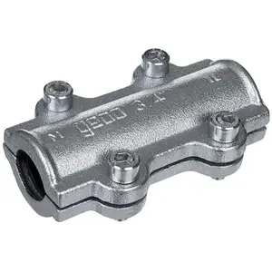 Comparateur de prix : Gebo - Collier de réparation Long ds fonte malléable galvanisée 3/4''