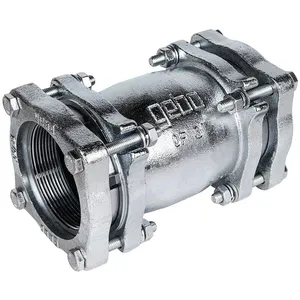 GEBO Raccord à compression Manchon union fonte malléable galvanisée 2"1/2