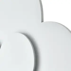 Elobra Applique murale LED Nuage avec fiche, blanc, bois, intensité va... pas cher