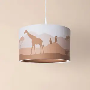 Elobra Suspension 25/40 Scandi Savanne, Ø 38 cm, orange, E27 pas cher