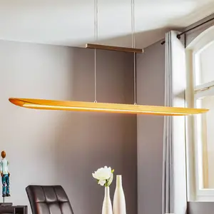 Elobra Suspension LED Colombia XL, chêne naturel pas cher