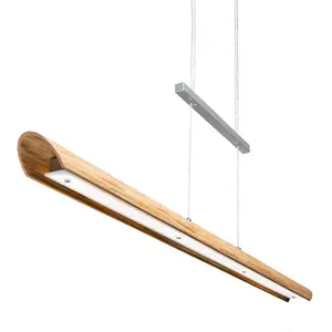 Elobra Suspension LED Colombia S, chêne naturel