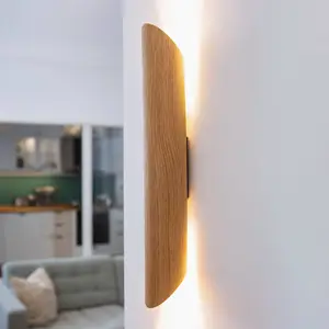 Elobra Applique LED Colombia, chêne naturel pas cher