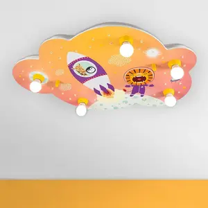Elobra Plafonnier nuage Escape, orange pas cher