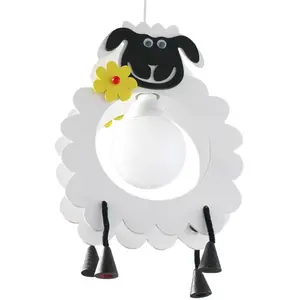 EEC A++, Elobra Suspension Mouton John - Bois 1 ampoule