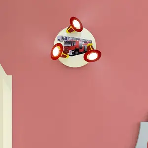elobra Trango-Brilon Applique/plafonnier 3 lampes motif pompier pas cher