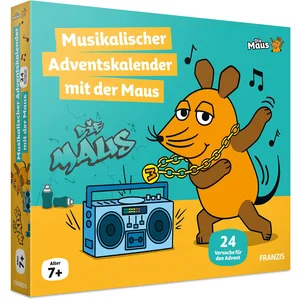 FRANZIS 67270 - Calendrier de l'Avent musical avec souris, 24 tentatives pour l'avent autour du thème des sons et de la musique, pour les enfants à partir de 7 ans pas cher