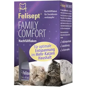 Comparateur de prix : 1 recharge de 45 mL pour le diffuseur Felisept Family Comfort pour chat