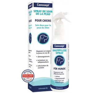 Canosept Spray De Soin De La Peau Pour Chiens 250 ml - Anti demangeaison chien - Régénère Et Nourrit La Peau - Convient Également Aux Poils LongsVendu paramazon