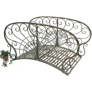 Comparateur de prix : Pont de jardin en métal avec balustrade 150106 Pont 150 cm Pont de jar...
