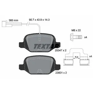 Kit de plaquettes de frein, frein à disque Q+ 2534701 Textar 2534701 pas cher