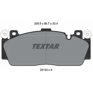 Comparateur de prix : Kit de plaquettes de frein, frein à disque 2513301 Textar 2513301
