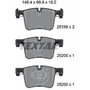 Kit de plaquettes de frein, frein à disque Q+ 2519901 Textar 2519901 pas cher