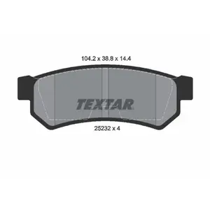 Kit de plaquettes de frein, frein à disque Q+ 2523201 Textar 2523201 pas cher