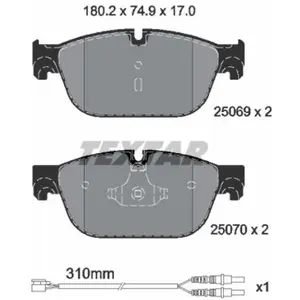 Kit de plaquettes de frein, frein à disque Q+ 2506901 Textar 2506901 pas cher