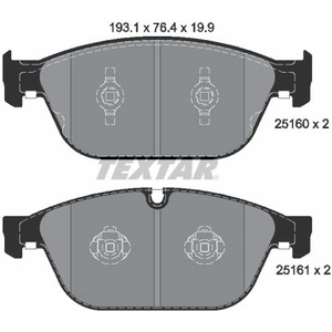 TEXTAR Plaquettes de frein X4 pour AUDI: SQ5, A8, S8 (Ref: 2516002)