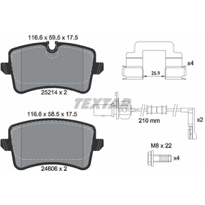 Kit de plaquettes de frein, frein à disque Q+ 2521403 Textar 2521403 pas cher