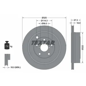 Textar Disque de frein PRO 92255903 pas cher