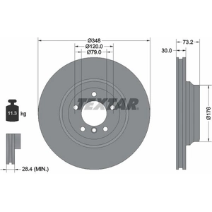Textar Disque de frein 92155305 pas cher