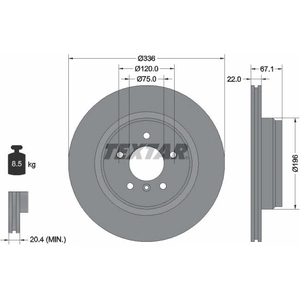 TEXTAR Disques de frein pour BMW: Série 3, X1 (Ref: 92137905) pas cher