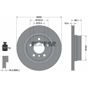 Textar Disque De Frein Bmw 92257203 34216792227,6792227 Disques De Frein,Disque pas cher
