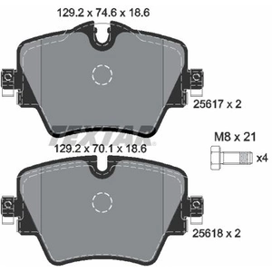 Kit de plaquettes de frein, frein à disque 2561701 Textar 2561701 pas cher