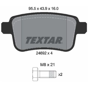 Kit de plaquettes de frein, frein à disque Q+ 2469204 Textar 2469204 pas cher