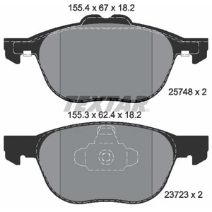 TEXTAR Plaquettes de frein X4 pour FORD: Connect, Kuga (Ref: 2574801) pas cher