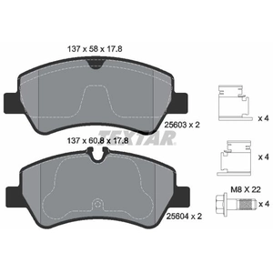 TEXTAR Plaquettes de frein X4 pour FORD: Transit/Tourneo (Ref: 2560301) pas cher