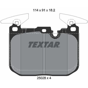 Kit de plaquettes de frein, frein à disque 2502801 Textar 2502801 pas cher