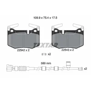 Kit de plaquettes de frein, frein à disque Q+ 2254201 Textar 2254201 pas cher
