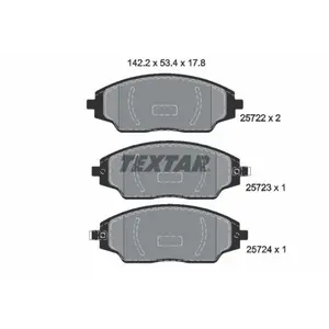 Kit de plaquettes de frein, frein à disque 2572201 Textar 2572201 pas cher