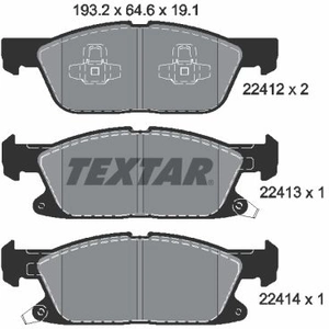 Kit de plaquettes de frein, frein à disque Q+ 2241201 Textar 2241201 pas cher