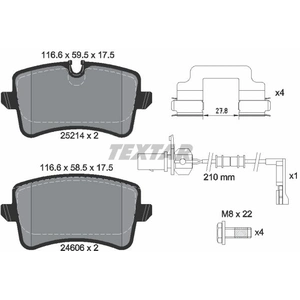 Kit de plaquettes de frein, frein à disque Q+ 2521413 Textar 2521413 pas cher