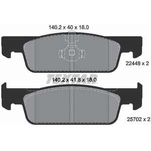 TEXTAR Plaquettes de frein X4 pour DACIA: Sandero, Logan (Ref: 2244801) pas cher