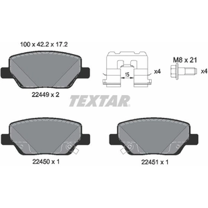 Kit de plaquettes de frein, frein à disque Q+ 2244901 Textar 2244901 pas cher