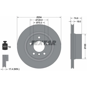 TEXTAR Disques de frein (Ref: 92146103) pas cher