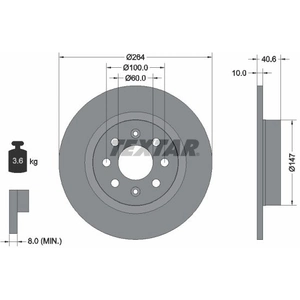 Textar Disque de frein PRO 92145903 pas cher