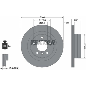 TEXTAR Disques de frein pour BMW: Série 3, Série 1 (Ref: 92133003) pas cher