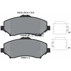 Kit de plaquettes de frein, frein à disque Q+ 2460401 Textar 2460401 pas cher
