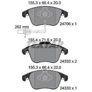 TEXTAR Plaquettes de frein X4 pour AUDI: A5, A4, S4, RS5 (Ref: 2470601) pas cher