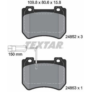 Kit de plaquettes de frein, frein à disque Q+ 2485201 Textar 2485201 pas cher