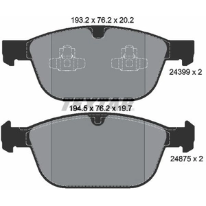 TEXTAR Plaquettes de frein X4 pour VOLVO: XC 60, XC 90 (Ref: 2439901) pas cher