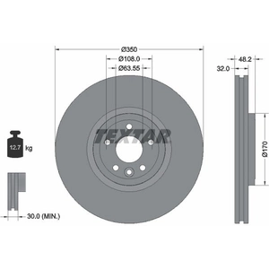 Textar Disque de frein PRO+ 92308105