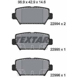 Kit de plaquettes de frein, frein à disque Q+ 2299401 Textar 2299401 pas cher