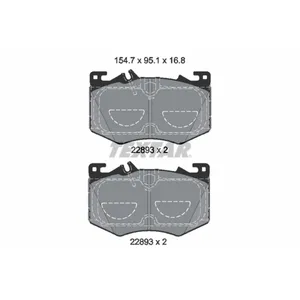 Jeu de plaquettes de frein TEXTAR 2289301, avant pas cher